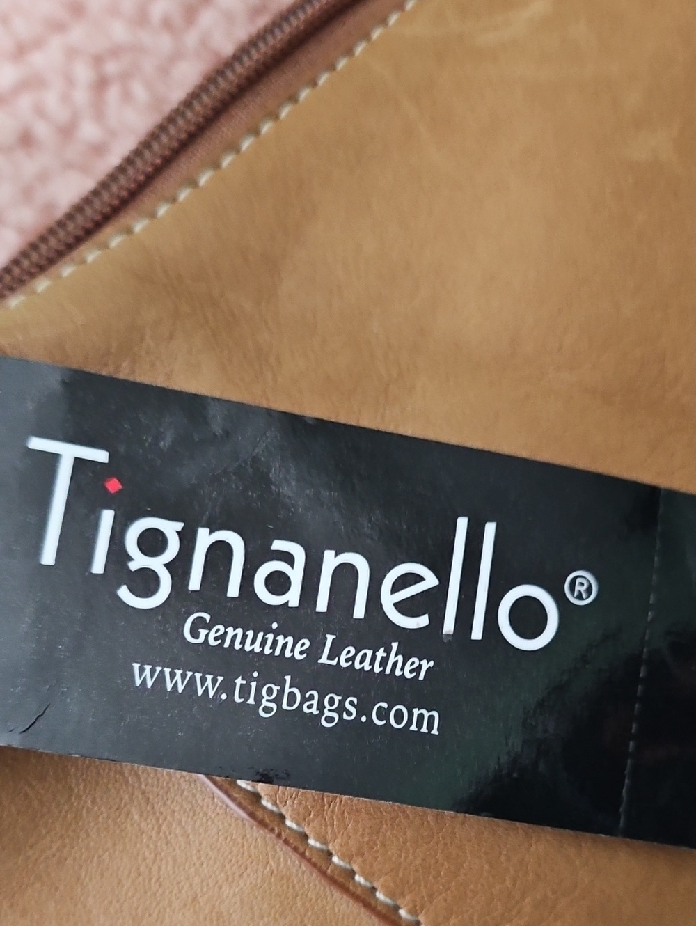 Tignanello Y2k Brown Leather Hobo Purse Bag NWT - Picture 8 of 8